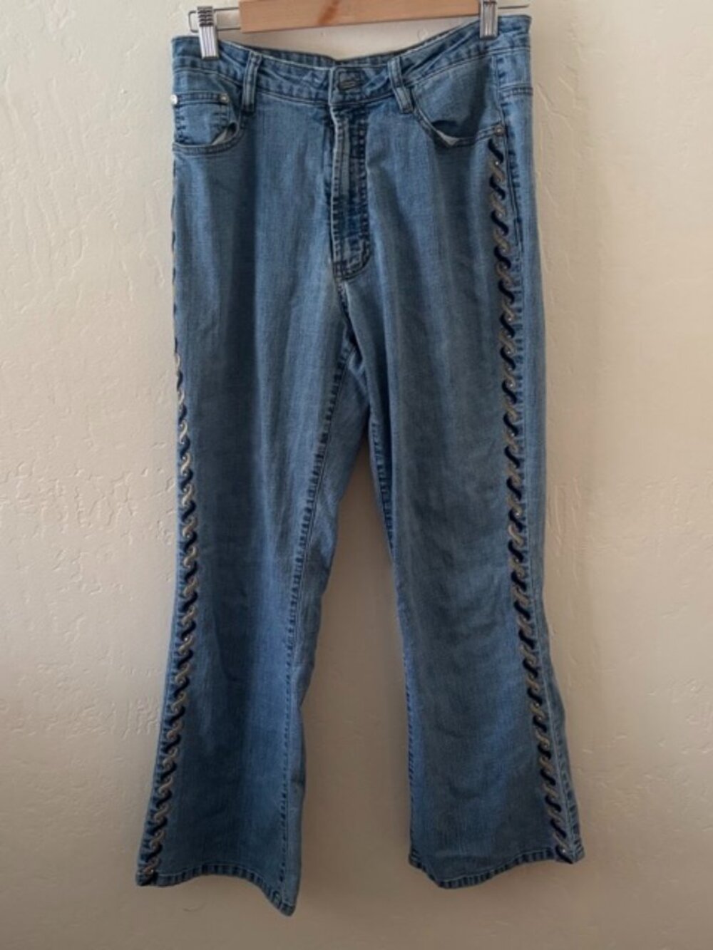 Detailed Paisley Jeans